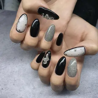 ネイル 渋谷／チップ長さ出し 👑アプレgel-xのネイルデザイン