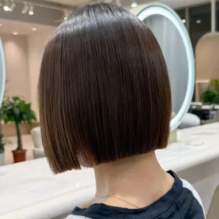 ミディアム 🇰🇷韓国ボブ/ 縮毛矯正🇰🇷愛誠のヘアスタイル