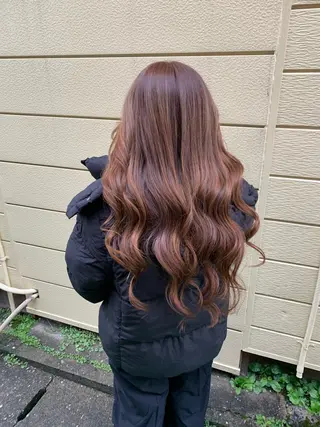 ロング カラー 岡本 幸法のヘアスタイル