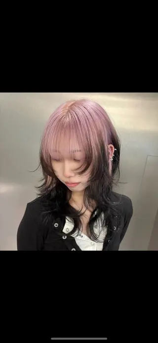 ミディアム カラー ハイトーン/ブリーチ 🤍Suzuka🤍のヘアスタイル