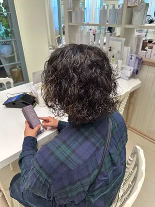 パーマ メンズ N,SOL / 岩上 新大のヘアスタイル