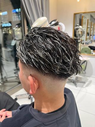 カラー パーマ メンズ 三条メンズパーマ⚽️ 髙井　陽のヘアスタイル