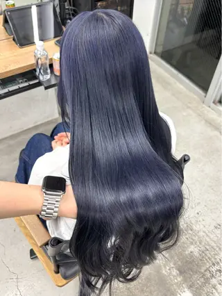 ロング カラー ヘアアレンジ 坂齋大地／レイヤー/ ダブルカラーのヘアスタイル