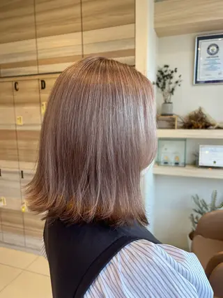 ミディアム 韓国風🌷✨ 守屋紗希のヘアスタイル