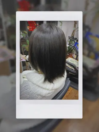 ミディアム カラー kimiwada maiのヘアスタイル