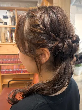 ロング ヘアアレンジ cana 札幌レイヤースタイルのヘアスタイル
