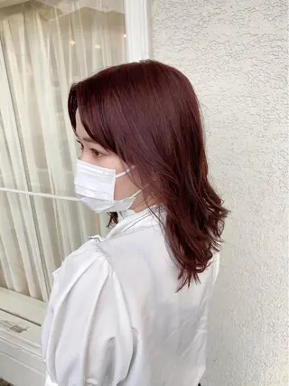 ミディアム カラー ヘアアレンジ あかり 🌷のヘアスタイル