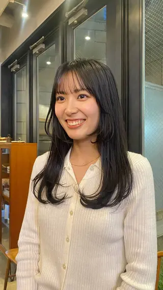 ロング カラー ブラウンカラー 🦔🪷なりたりみのヘアスタイル