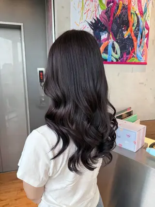セミロング 似合わせカット/ デザインカラー🦄のヘアスタイル