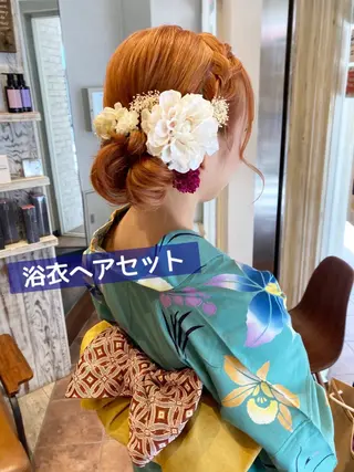 ヘアアレンジ あやか 白髪ぼかしハイライトのヘアスタイル