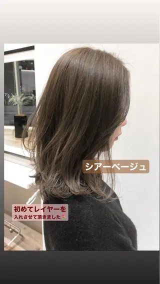 セミロング カラー アイブロウ 🍋黒瀬梨央の眉毛・アイブロウイメージ