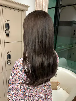 ロング カラー 中村 香菜のヘアスタイル