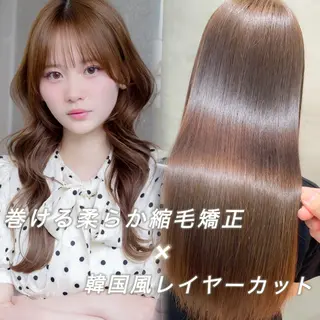 ロング カラー ヘアアレンジ 🌟縮毛矯正/レイヤ ー/小顔 toukiのヘアスタイル