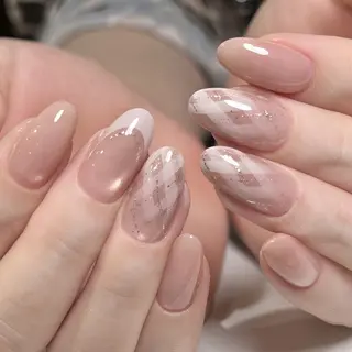 ネイル ネイル💕& まつ毛パーマのネイルデザイン