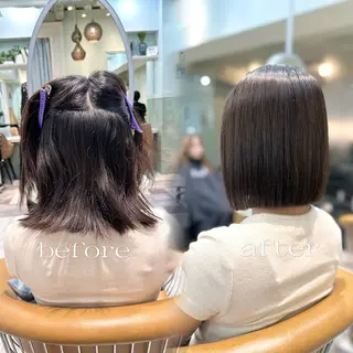 ミディアム Lond bla-maのヘアスタイル