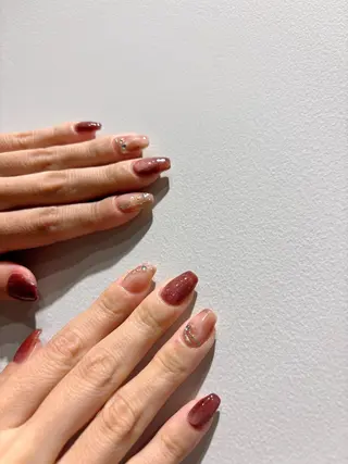 ネイル kanell⭐︎ ニュアンスネイルのネイルデザイン