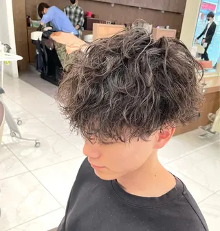 ショート パーマ メンズ 【メンズ特化】 池田大成✂︎のヘアスタイル