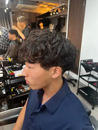 ショート 毛流れ•波巻きパーマ 特化🔥🌊瀬川竜生のヘアスタイル