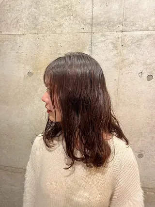 セミロング パーマ kiri/ボブ・レイ ヤーカット🪐のヘアスタイル