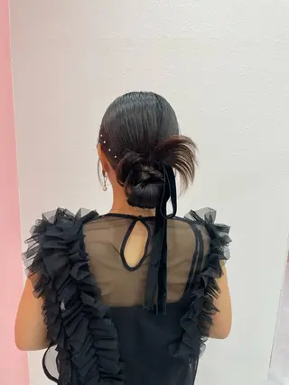 セミロング 山口 舞弥のヘアスタイル