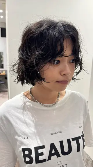 ショート パーマ センスをお届けします 大谷将生infpのヘアスタイル