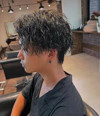 パーマ メンズ 松本 康佑のヘアスタイル