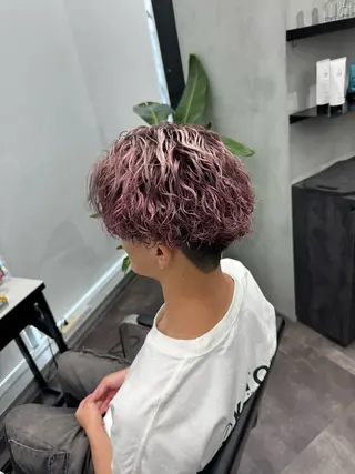 ショート カラー パーマ メンズ ✨メンズ特化✨鈴木 遼太のヘアスタイル