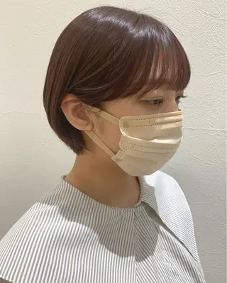 ショート カラー hubhair レイヤー/透明感のヘアスタイル