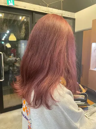 ミディアム カラー ヘアアレンジ 🎀レイヤー 透明感 カラーyuuri🎀のヘアスタイル