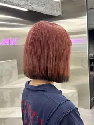 ミディアム カラー 🧸🎀ブリーチ 栄🎀🧸かのんのヘアスタイル