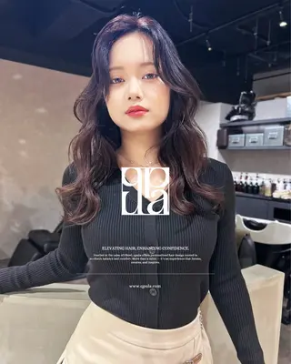 ロング カラー 城 慎太郎のヘアスタイル