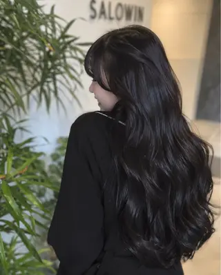 ロング カラー 透明感&ブラウン色 髪質改善 RIのヘアスタイル