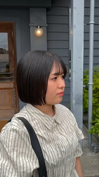 ショート 春モテカラー/うる艶 ストレート/羽菜のヘアスタイル