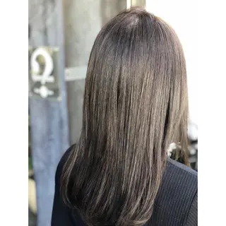 ロング カラー パーソナルカラー診断 できます 木曽 主博のヘアスタイル