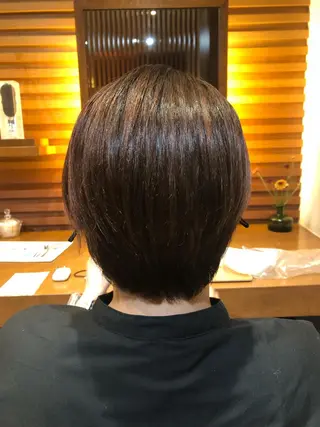 ショート 高山🐬髪質改善 池袋で縮毛矯正のヘアスタイル