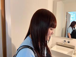 ロング カラー kotoko 透け感カラーのヘアスタイル
