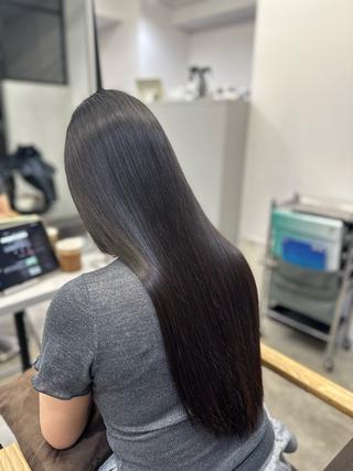ロング パーマ ハイトーンカラー が絶対可愛い✨泰聖✨のヘアスタイル