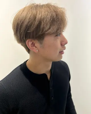 カラー メンズ 田中 遥陽のヘアスタイル