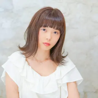 ミディアム 永野 良一のヘアスタイル