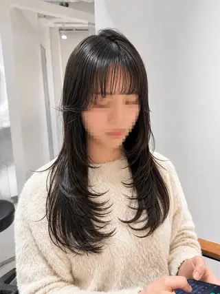 ロング カラー 髪の整形/美髪矯正 /渡邉大介のヘアスタイル