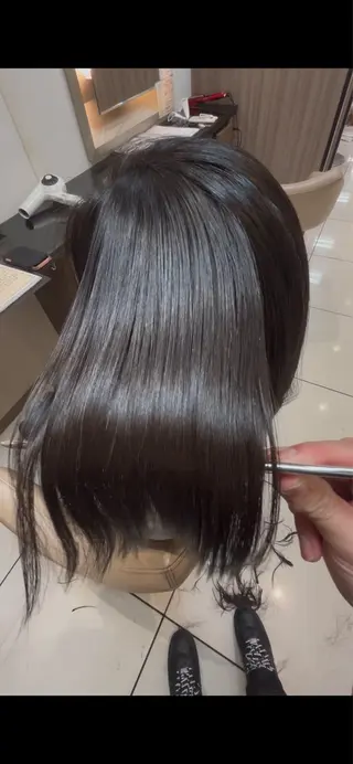 セミロング パーマ 💎縮毛矯正💎 髪質改善・店長 伊藤のヘアスタイル