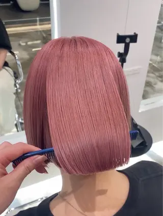 ミディアム カラー さくらい ことみのヘアスタイル