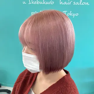 ショート カラー mana/ブリーチ/ メンズ/ヘアセットのヘアスタイル