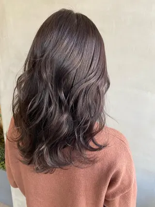 セミロング カラー ヘアアレンジ ネイル マツエク・マツパ 夜23時まで予約🉑 reverieあきらのヘアスタイル