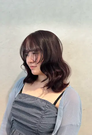 カラー てるい かほのヘアスタイル