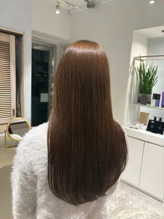 ロング パーマ SHEA /縮毛矯正 イソダハルカのヘアスタイル