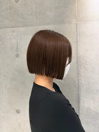 ショート カラー ヘアアレンジ ボブ艶モテカラー🫧 カリンのヘアスタイル