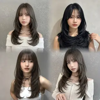 セミロング カラー RYU/レイヤー /透明感艶カラーのヘアスタイル