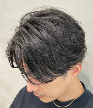 ミディアム パーマ ヘアアレンジ メンズ fifth 石川 凪のヘアスタイル