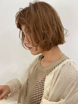 ミディアム カラー パーマ ヘアアレンジ メンズ キッズ ネイル マツエク・マツパ インナーカラー/ KANAのヘアスタイル